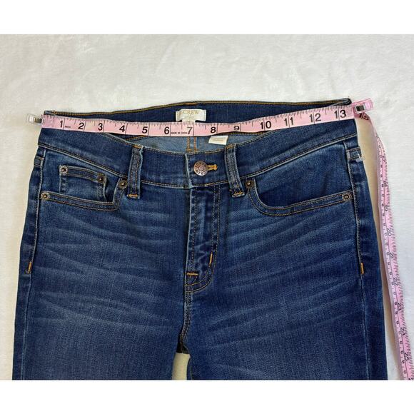 J.Crew Stretch Size 25 B8320 Medium Wash Toothpick Skinny Jeans - Picture 4 of 9